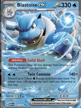 Pokemon -Double Rare Blastoise
English